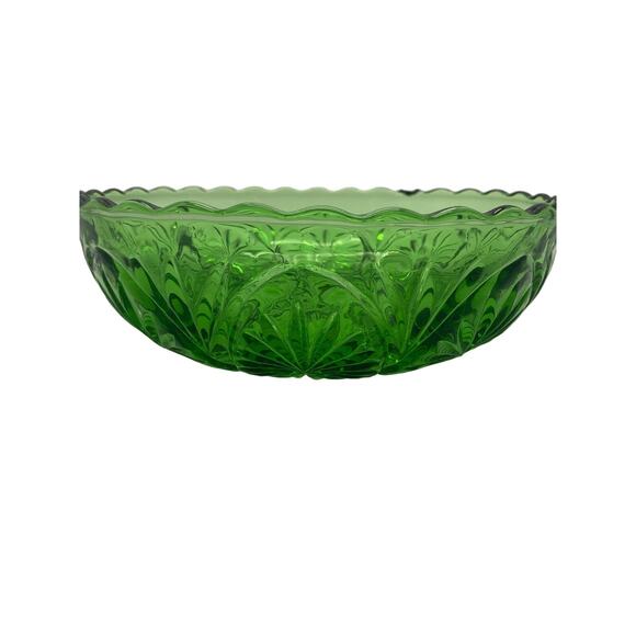 Green Medallion design Anchor‎ Hocking   Bowl - Picture 2 of 4